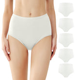 Battewa incontinence underwear white pack5 front view showing discreet fit.