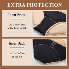 Battewa lace-detail design adds discreet elegance to protection underwear.