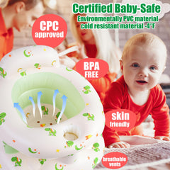 Bavbiiy inflatable baby seat full-size offers ample space for growth.