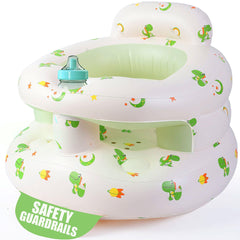 Bavbiiy inflatable baby seat with guardrails for secure upright seating.