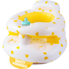 Bavbiiy inflatable baby seat front view with guardrails for safety