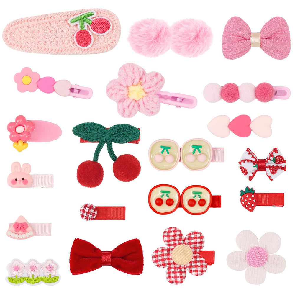 BBGifts cherry hair clip adds playful color for daily hairstyles.