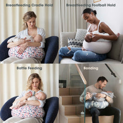 bbhugme pink melange cover removable showing breathable fabric and easy cleaning.