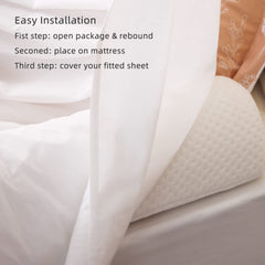 BBjixiang bed rail with washable cover shown on bed