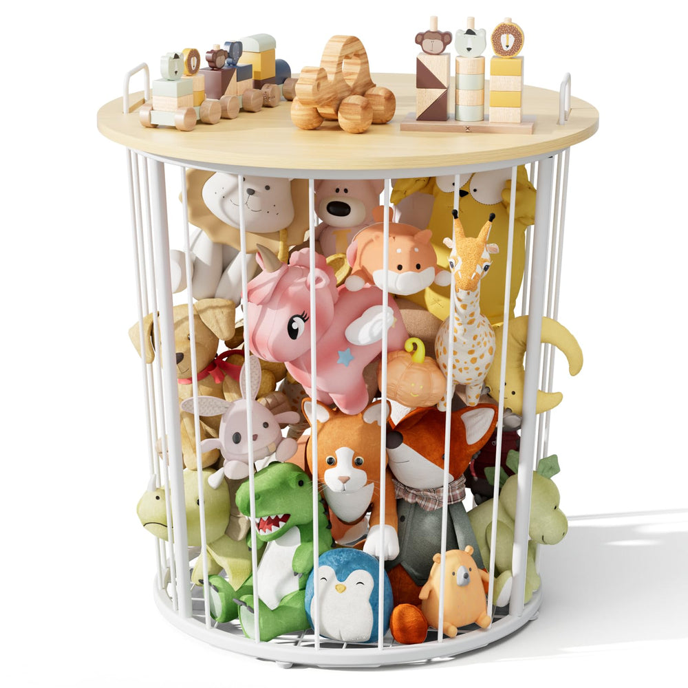 BBLIKE end table frame for toys offers a sturdy base for plush storage