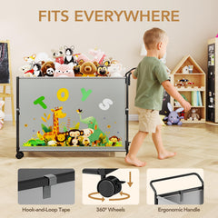 BBLIKE toy box ergonomic handles designed for small hands.