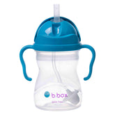 b.box Sippy Cup with weighted straw enables drinking from any angle.