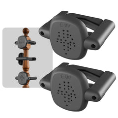 BBsecure banister adapter on stairs showing no-drill installation for gates.