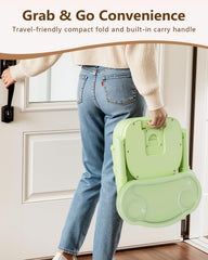 BBsecure booster seat tray with adjustable positions for growing babies.