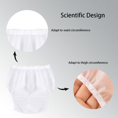 BBSHOW TPU pants showcasing elastic waistband detail for secure leakage control