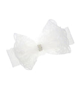 BBTDIN baby baptism headband bow in lace adds charm for christening photos