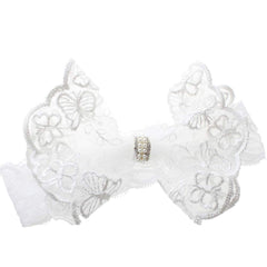 BBTDIN christening hair band bowknot creates a refined look for ceremonies