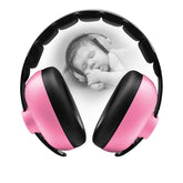 BBTKCARE pink baby headphones earmuffs protect delicate ears from loud events.