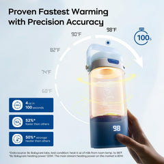 Bc Babycare temperature settings provide precise warming with five levels.