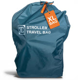 BC Extra Large Stroller Bag open with stroller for quick access and packing.