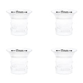 BDICOVE 4pcs 17mm flange inserts pack provides adjustable fit for Eufy pumps.