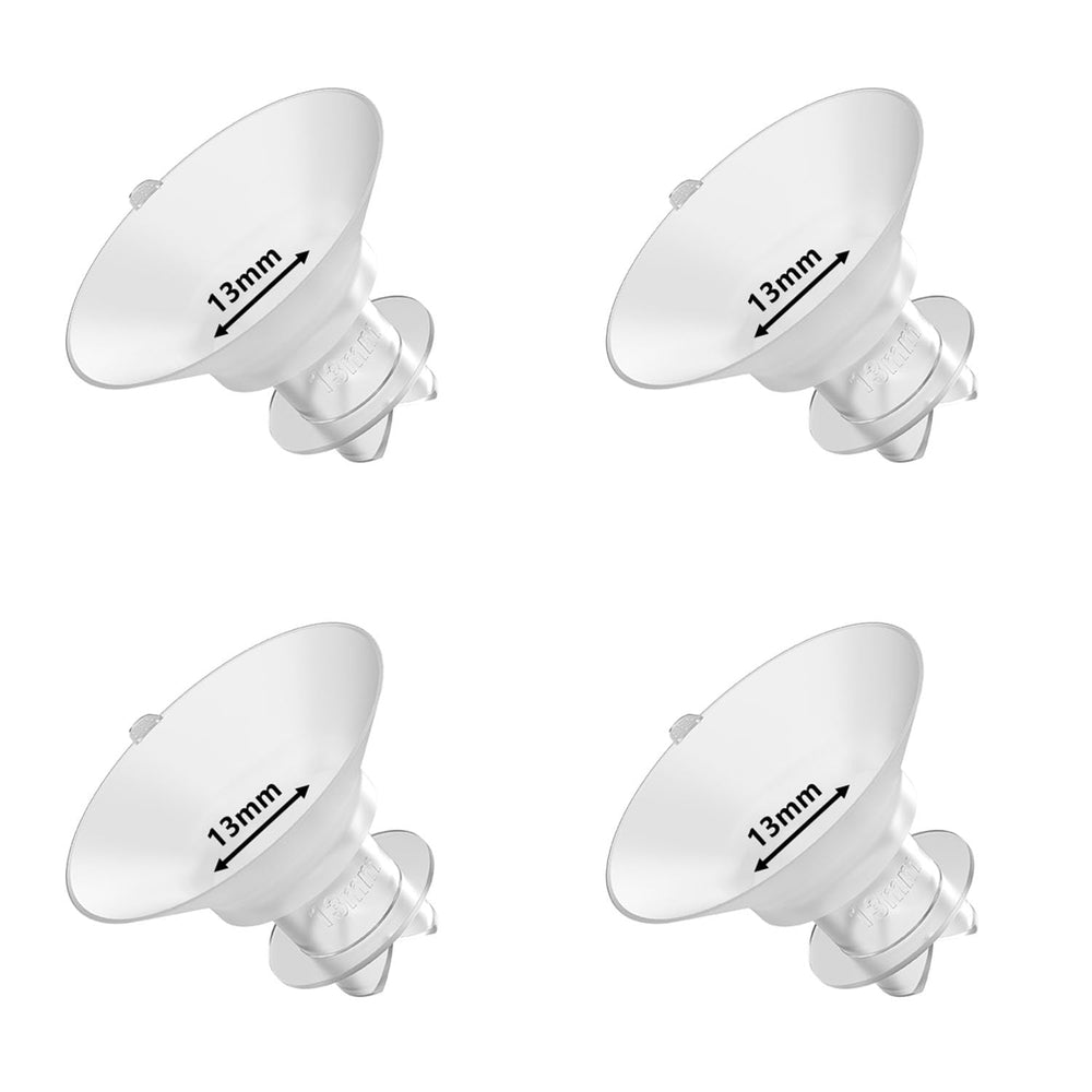 BDICOVE upgraded flange inserts 13mm for 24mm shields, smooth silicone fit for comfortable pumping