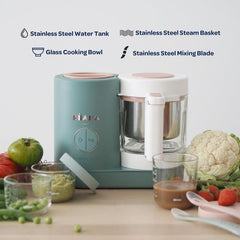 BEABA Babycook Neo 4-in-1 function offers steam, blend, defrost, and reheat