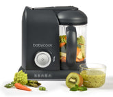 BEABA Babycook Solo 798ml steam basket enables multiple servings.