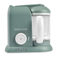 BEABA Babycook Solo steam basket enables gentle, nutrient-preserving cooking.