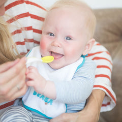 BEABA soft-tip spoons close-up showing gentle feeding design