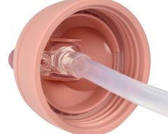Beaba Straw Sippy Cup Rose volume markings for tracking intake