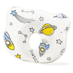 Bear Baby Pillow soft shape close-up showing memory foam support for infant comfort.