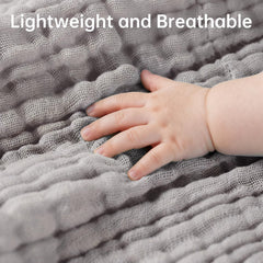Bear Rocket muslin washcloth closeup highlights the gentle, plush texture for delicate skin.