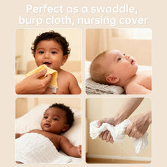 Bear Rocket yellow washcloths add color and quick moisture absorption for everyday messes.