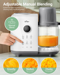 Bear steam and blend in action with auto-blend feature