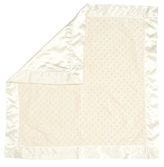 Bearington Baby Creamy White Dottie Snuggle Blanket gift-ready packaging.