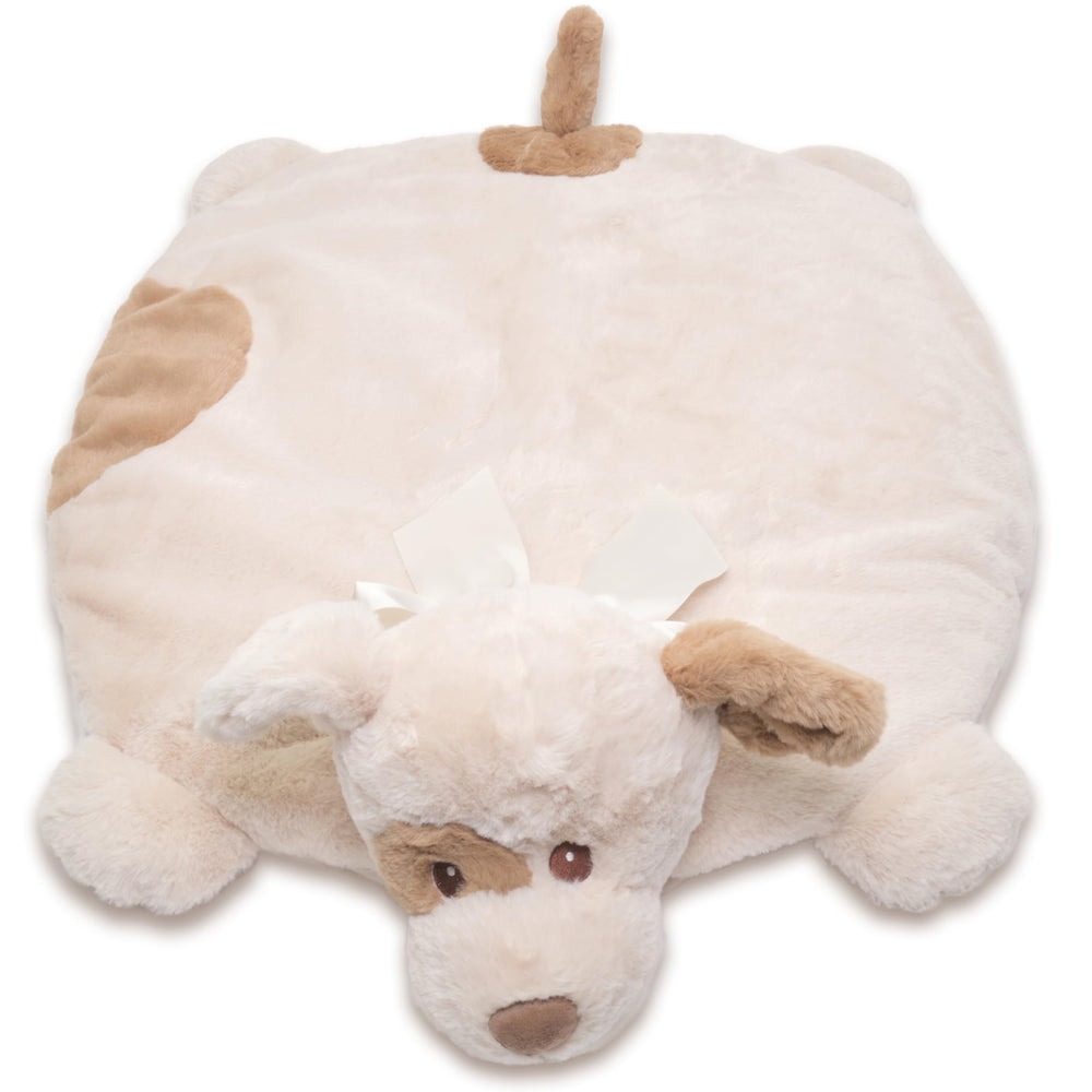 Bearington Baby Lil' Spot Belly Blanket plush puppy for tummy time