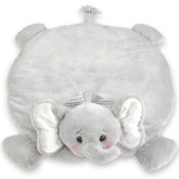 Bearington Baby Lil’Spout elephant plush tummy time blanket offers soft floor play for babies
