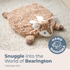 Bearington plush deer nursery decor offers soft, cuddly texture for soothing playtime