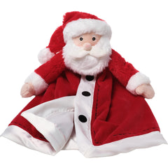 Bearington Collection Red Santa Lovey 15-inch plush blanket for soothing bedtime