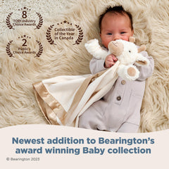 Bearington Lil' Lofty Giraffe Lovey plush details emphasize charming safe baby companionship