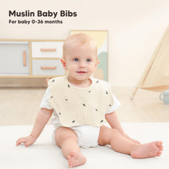 Bearmoss adjustable snaps bibs grow with baby for a better fit.