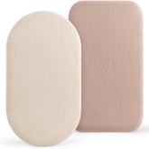 Bearmoss bassinet sheets 2-pack offer soft, breathable comfort for newborn sleeping spaces.