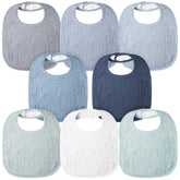 Bearmoss muslin baby bib absorbs drool to keep outfits dry