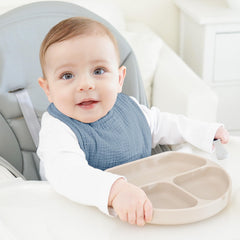 Bearmoss soft cotton bib gentle on baby's skin