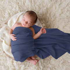 Bearmoss swaddle breathable fabric helps regulate temperature during naps.
