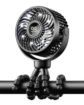 Bearwind Mini Stroller Fan with 360-degree rotation for flexible on-the-go cooling