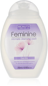 Beauty Formulas feminine intimate wash bottle for gentle daily cleansing