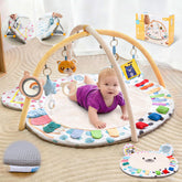 Beavtaens baby play gym with 3D bear ears for interactive visual play