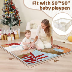 Beavtaens desert play mat folded neatly for compact storage
