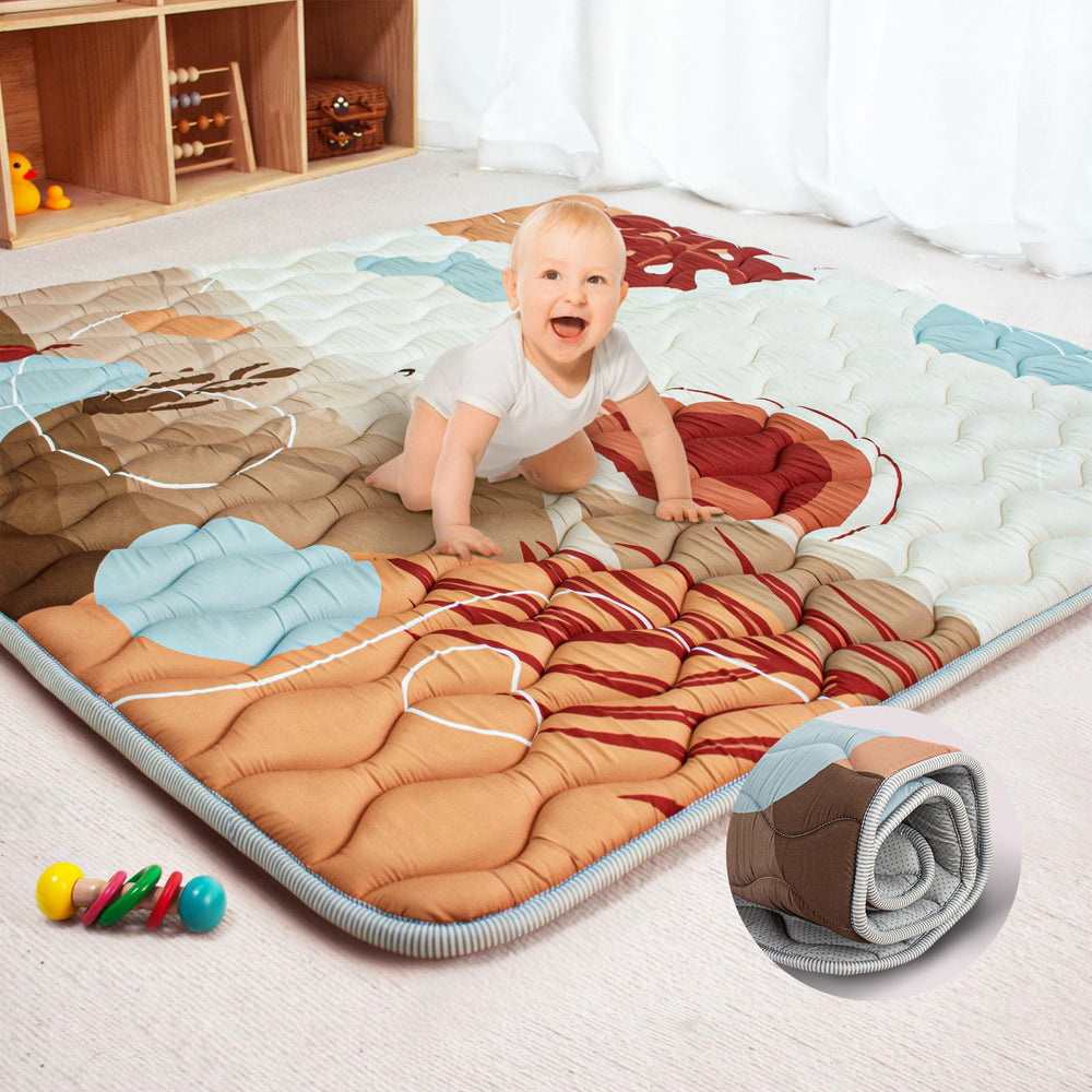 Beavtaens baby play mat desert with thicker foam for comfortable play