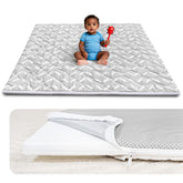 Beavtaens foam baby play mat with removable cover for easy cleaning