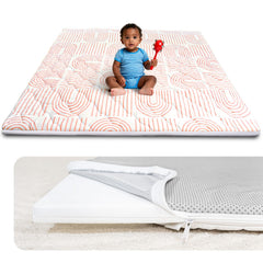 Beavtaens Rainbow Play Mat 50x50 cushions safe baby play