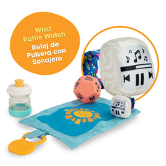 BEBÉ FUERTE Lets Move Giftset: wrist-rattle watch encourages baby exploration