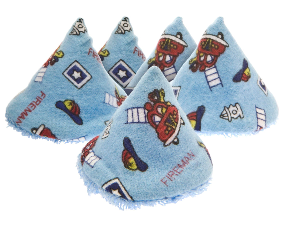 Beba Bean Firedog Pee Pee Teepee pack in use during diaper change